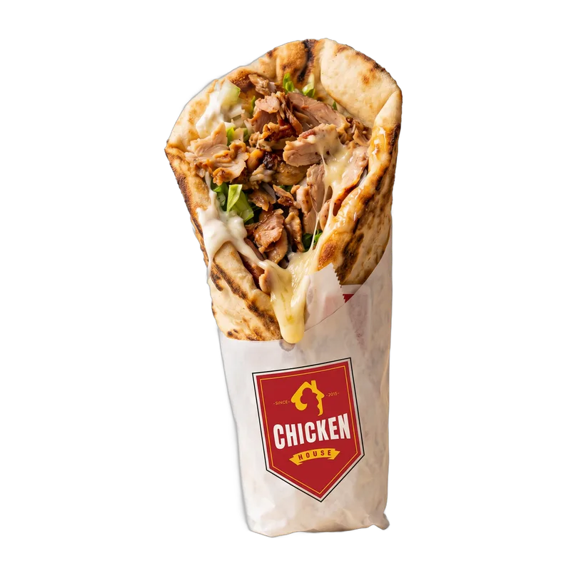 Cheese Naan Chawarma, chawarma de dinde, Chicken House Tunis
