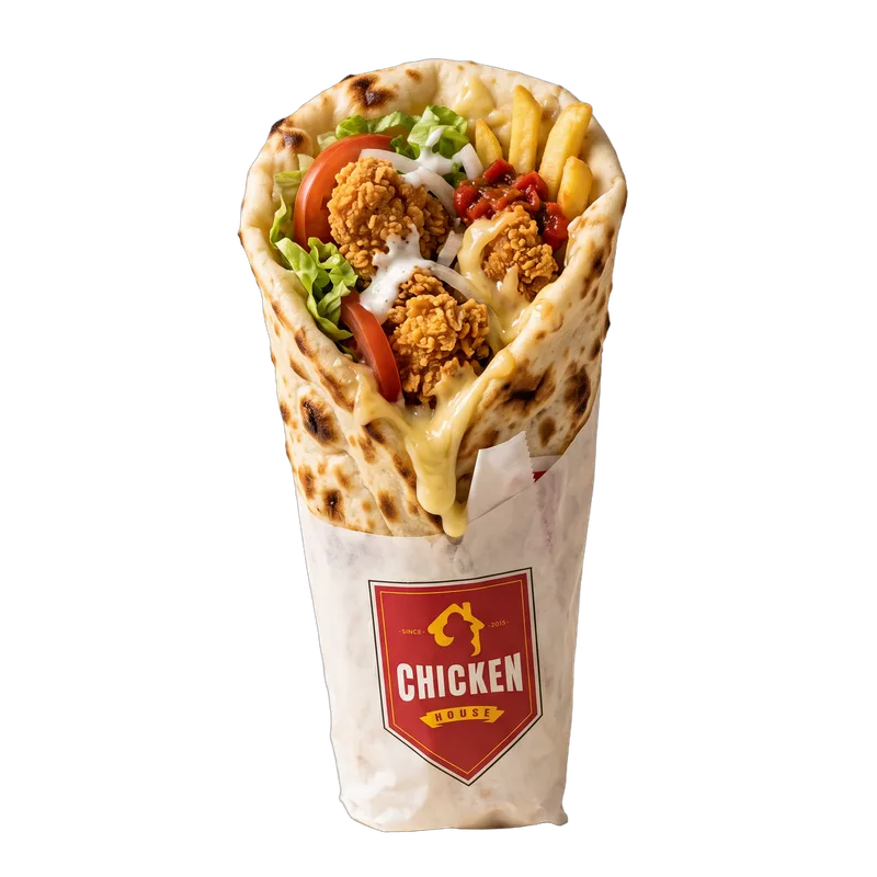 Cheese Naan Crispy, poulet crispy, Chicken House Tunis
