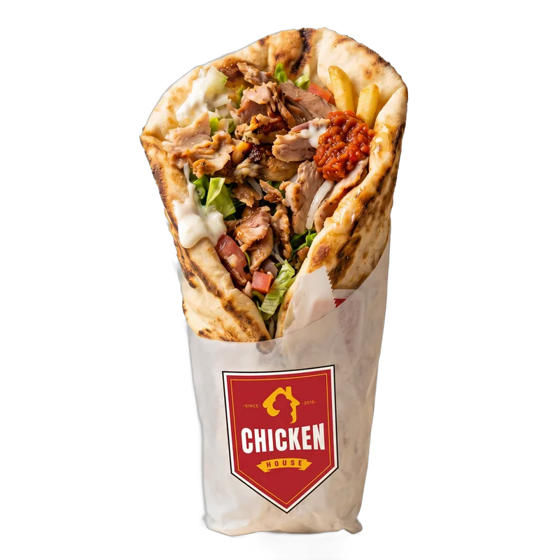 Naan Chawarma, chawarma de dinde, Chicken House Tunis