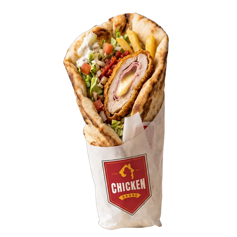 Naan Cordon Bleu, cordon bleu, Chicken House Tunis